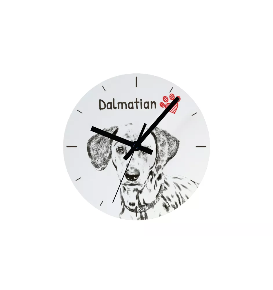 Old English Sheepdog - wall clock with a dog, shelf clock with a print, personalized home decoration from the Art-Dog brand