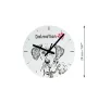 Old English Sheepdog - wall clock with a dog, shelf clock with a print, personalized home decoration from the Art-Dog brand