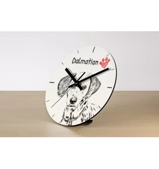 Old English Sheepdog - wall clock with a dog, shelf clock with a print, personalized home decoration from the Art-Dog brand