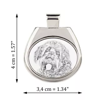 Chien à loutre, Otterhound - collier avec chien, pendentif personnalisé avec photo, collier unique pour femmes et hommes de la marque Art-Dog