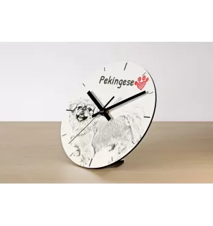 Otterhund, Otterhound - Wanduhr mit Hund, Regal Uhr mit Druck, personalisierte Hausdekoration von Art-Dog.