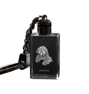 Chien à loutre, Otterhound - Porte-clés en cristal avec photo de chien, porte-clés lumineux, cadeau unique de la marque Art-Dog