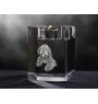 Otterhound świecznik kryształowy z psem Art-Dog