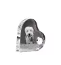 Old English Sheepdog - Kristalluhr mit einem Hundebild, Herzregal-Uhr, personalisierte Standuhr der Marke Art-Dog