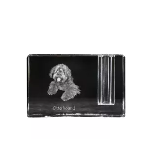 Otterhound penholder kryształowy z psem Art-Dog