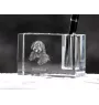 Chien à loutre, Otterhound - Porte-stylos, organiseur en cristal avec photo de chien, décoration de bureau unique par la marque Art-Dog