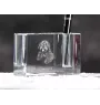 Chien à loutre, Otterhound - Porte-stylos, organiseur en cristal avec photo de chien, décoration de bureau unique par la marque Art-Dog