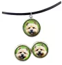 Norwich Terrier - jewelry with your photo box, set of necklace and earrings, personalized products from the Art-Dog brand
