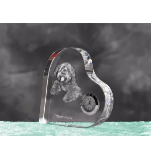 Otterhound zegar w kształcie serca z psem Art-Dog