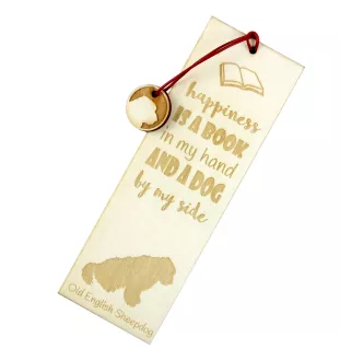 Old English Sheepdog - Lesezeichen mit Hund, personalisiertes Lesezeichen, Hundeaccessoire für Leser der Marke Art-Dog