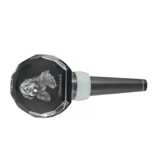 Otterhound grubszy stopper do wina z psem Art-Dog
