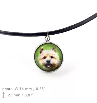 Norwich Terrier - Halskette in einer Schachtel, elegante Verzierung, Anhänger der Marke Art-Dog