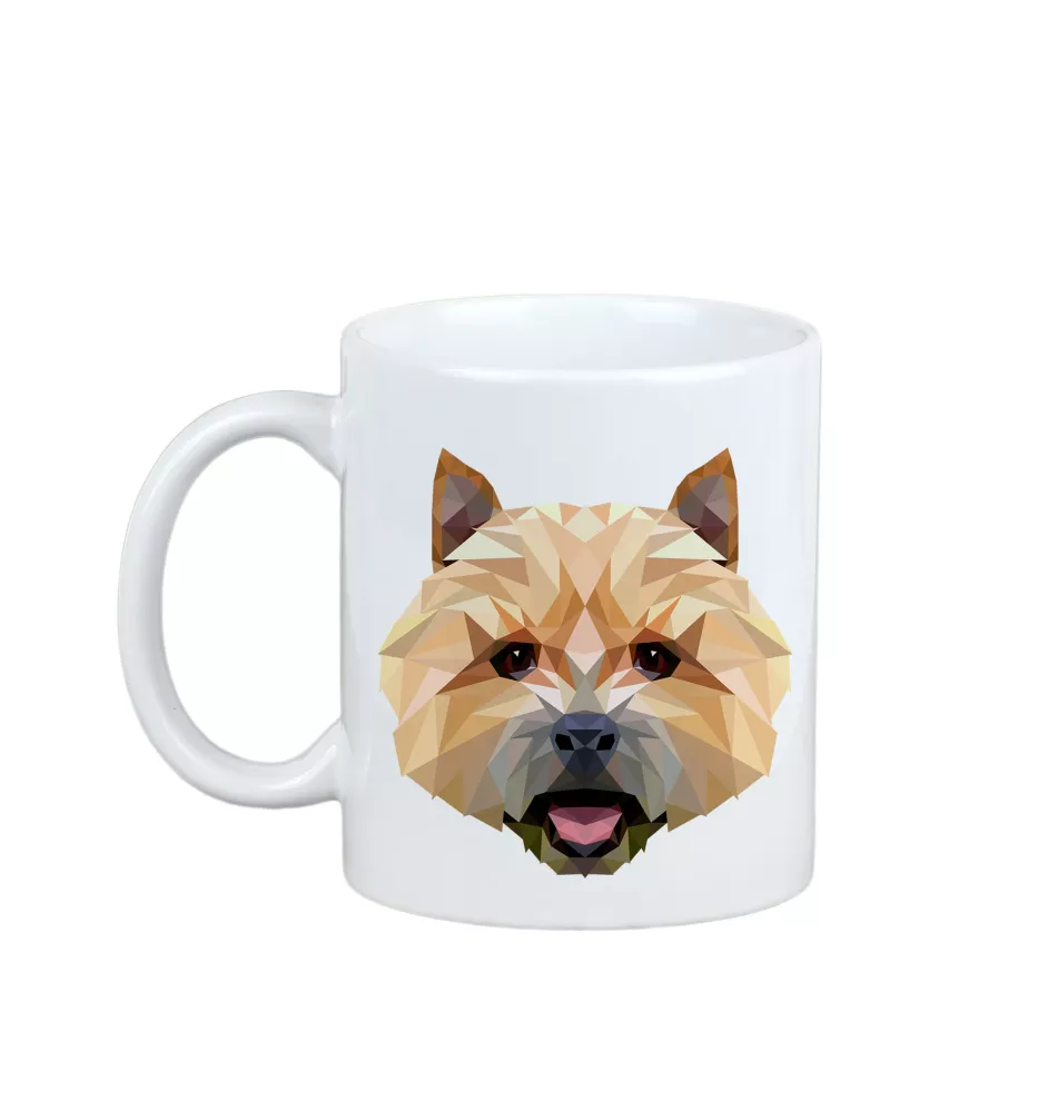 Norwich Terrier - Becher mit einem Bild und dem Schriftzug geometrischer Hund Art-Dog