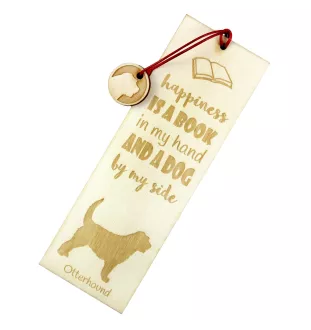 Chien à loutre, Otterhound - marque-page pour livre avec chien, marque-page personnalisé, accessoire canin pour les lecteurs de la marque Art-Dog