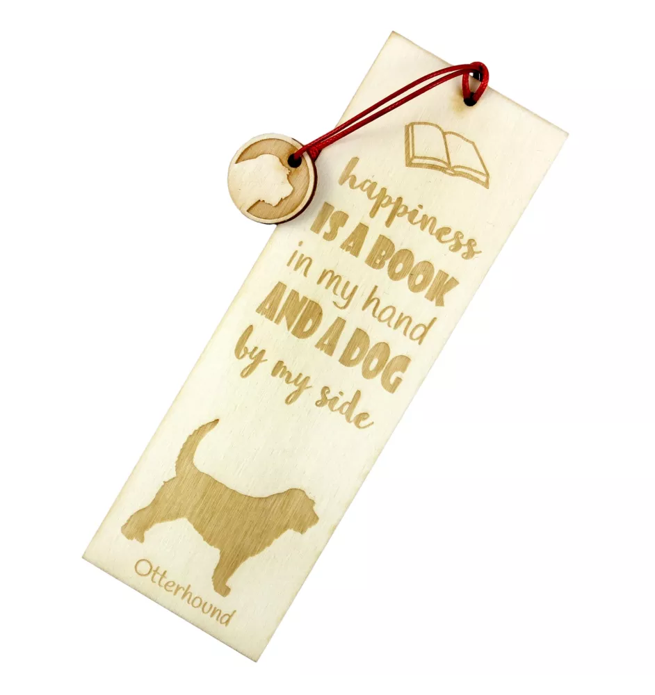 Chien à loutre, Otterhound - marque-page pour livre avec chien, marque-page personnalisé, accessoire canin pour les lecteurs de la marque Art-Dog