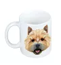 Norwich Terrier, Terrier de Norwich - tasse avec une photo et un motif de chien géométrique Art-Dog