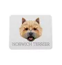 Norwich Terrier - geometric mouse pad with a picture and text by Art-Dog