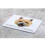 Norwich Terrier, Terrier de Norwich - tapis de souris géométrique avec photo et inscription Art-Dog