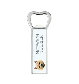 Norwich Terrier - bottle opener with a picture and inscription for beer by Art-Dog