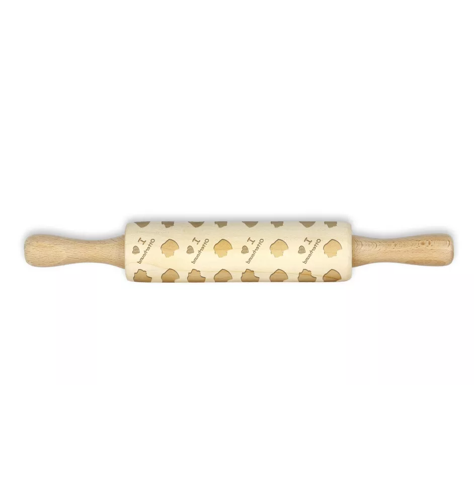 Chien à loutre, Otterhound - petit rouleau à motifs de chien, rouleau à pâtisserie pour enfant, décoration en argile céramique de la marque Art-Dog