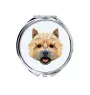 Norwich Terrier - Spiegel mit Foto und geometrischem Aufdruck der Marke Art-Dog