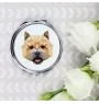 Norwich Terrier - Spiegel mit Foto und geometrischem Aufdruck der Marke Art-Dog