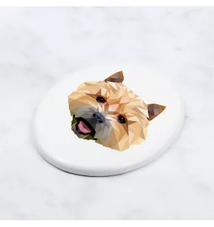 Norwich Terrier płytka geometryczna Art-Dog