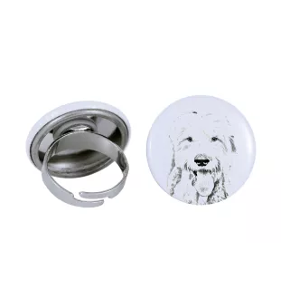 Old English Sheepdog - Damen Schmuck mit dem Bild eines Hundes, handgefertigtes Produkt, Möglichkeit, Ihr eigenes Foto hinzuzufügen, Marke Art-Dog