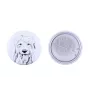 Old English Sheepdog - pin with your dog, add your own photo, Art-Dog brand