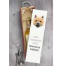 Norwich Terrier, Terrier de Norwich - une boîte géométrique avec une photo et un texte pour le vin de la marque Art-Dog