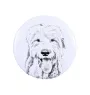 Old English Sheepdog - magnet with a dog's pupil, exceptionally light, strong magnet, handmade product by the Art-Dog brand