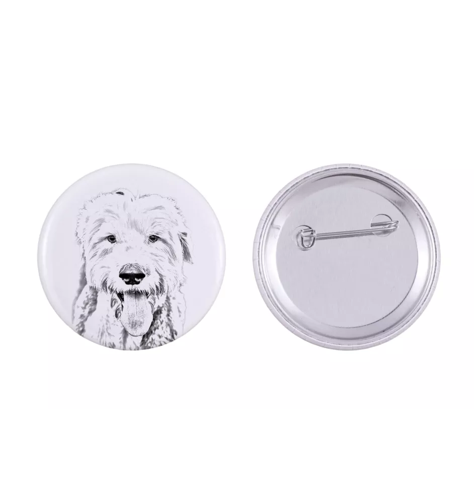 Chien de Berger Anglais - badge avec votre chien, ajoutez votre propre photo, marque Art-Dog
