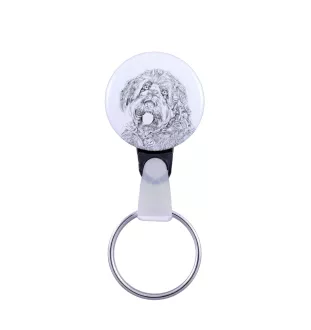 Chien à loutre, Otterhound - porte-clés avec l'image d'un chien, pendentif avec la propre graphique de la marque Art-Dog