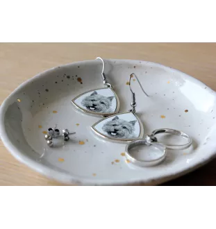 Norwich Terrier, Terrier de Norwich - boucles d'oreilles avec chien, boucles d'oreilles pendantes avec photo, bijoux personnalisés avec impression de la marque Art-Dog