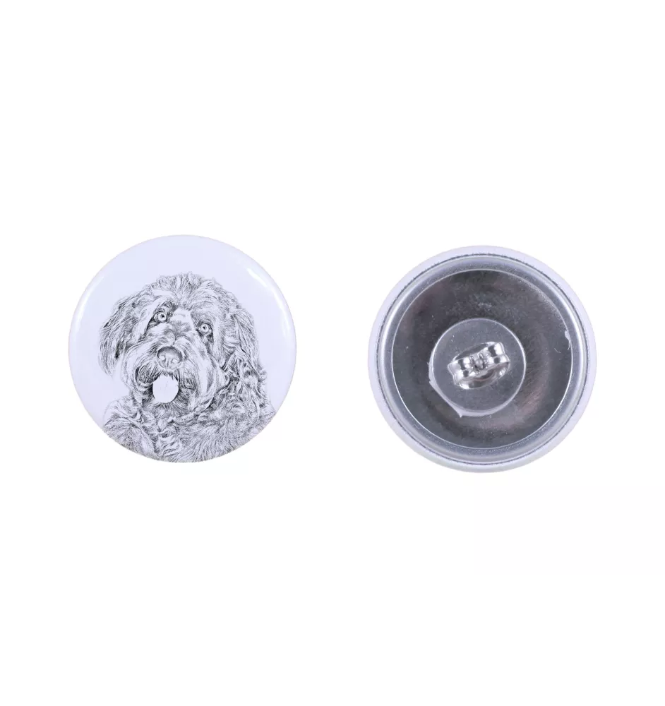 Chien à loutre, Otterhound - boucles d'oreilles uniques avec un chien, votre animal de compagnie sur un porte-clés, marque propre Art-Dog