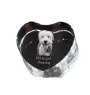 Old English Sheepdog - a photo of a dog in crystal, crystal heart, unique photo frame from the Art-Dog brand