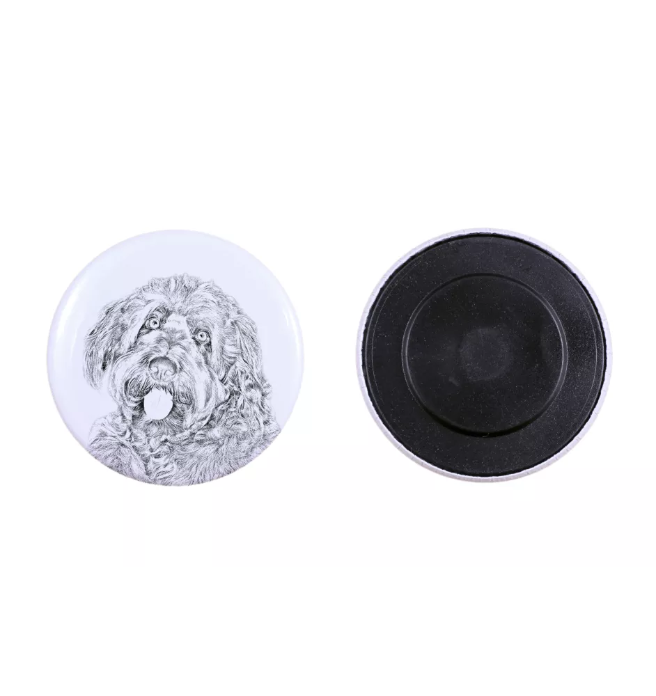 Otterhound - magnet with a dog's pupil, exceptionally light, strong magnet, handmade product by the Art-Dog brand