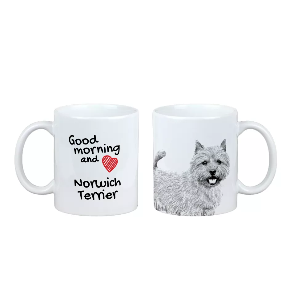 Norwich Terrier - cup with a dog, cup with a photo, personalized gift from the Art-Dog brand