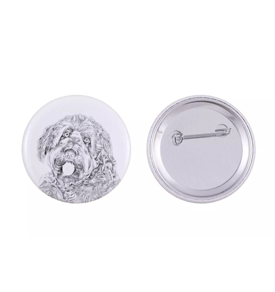 Chien à loutre, Otterhound - badge avec votre chien, ajoutez votre propre photo, marque Art-Dog