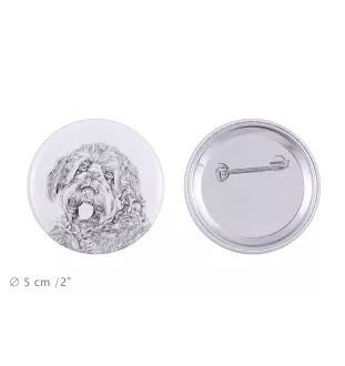 Otterhound przypinka z psem duża Art-Dog