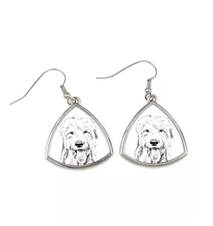 Old English Sheepdog - dog earrings, hanging earrings with a picture, personalized jewelry with Art-Dog brand print
