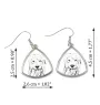 Old English Sheepdog - dog earrings, hanging earrings with a picture, personalized jewelry with Art-Dog brand print