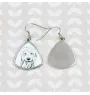 Old English Sheepdog - dog earrings, hanging earrings with a picture, personalized jewelry with Art-Dog brand print