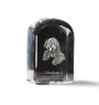 Otterhound - crystal cube with a photo, photo of a dog in crystal, cubic paperweight from Art-Dog brand