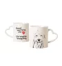 Old English Sheepdog - cup with a dog, adorable cup with a heart-shaped handle, universal gift from the Art-Dog brand