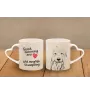 Old English Sheepdog - cup with a dog, adorable cup with a heart-shaped handle, universal gift from the Art-Dog brand