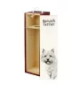 Norwich Terrier - wine box with a dog, alcohol box with graphics, personalized gift box from the Art-Dog brand
