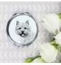 Norwich Terrier - Taschenspiegel mit Hund, personalisierter Taschenspiegel, kompakter Spiegel mit Art-Dog-Logo