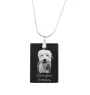 Old English Sheepdog - Crystal pendant with dog, silver necklace with photo, personalised pendant by Art-Dog brand