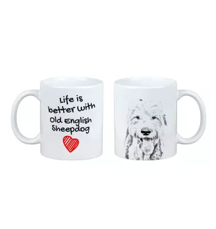 Old English Sheepdog - Tasse mit Hund, Tasse mit Bild, personalisiertes Geschenk der Marke Art-Dog